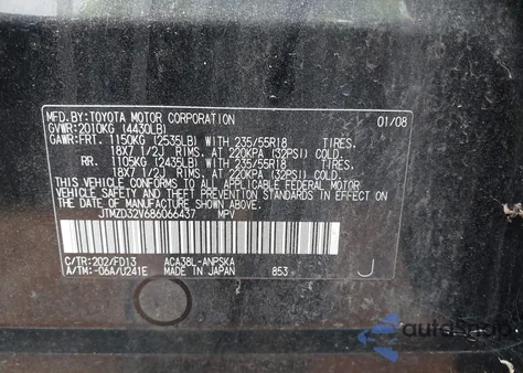 2008 Toyota Rav4 Sport from USA, damaged, VIN JTMZD32V686066437